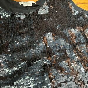 Carolyn Taylor Black Sequin Women's Top